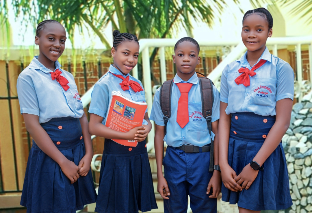 Rock Foundation Schools students on campus